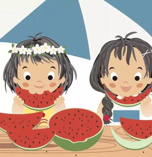 村姑吃瓜头像动漫,动漫风中的田园趣味